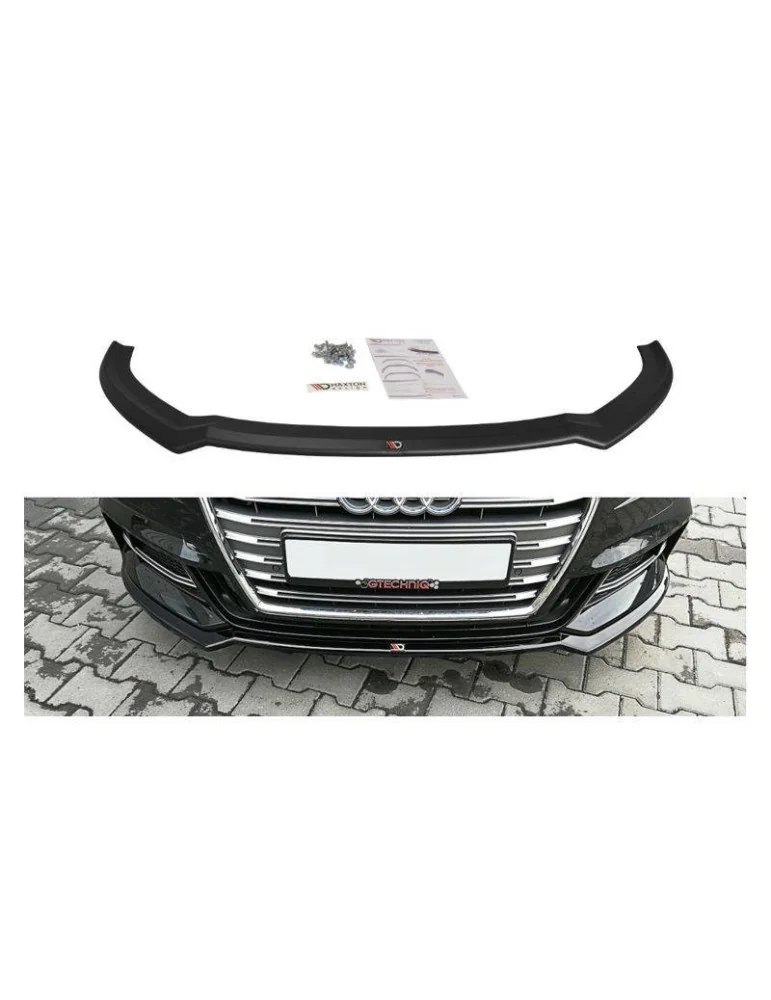 Lame de Pare-chocs Avant V.2 AUDI S3 / A3 S-LINE 8V FL Sedan - Maxton