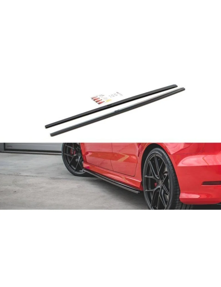 Extension / Rajout de Bas de caisse V.1 AUDI S3 / A3 S-LINE 8V / 8V FL Sedan - Maxton
