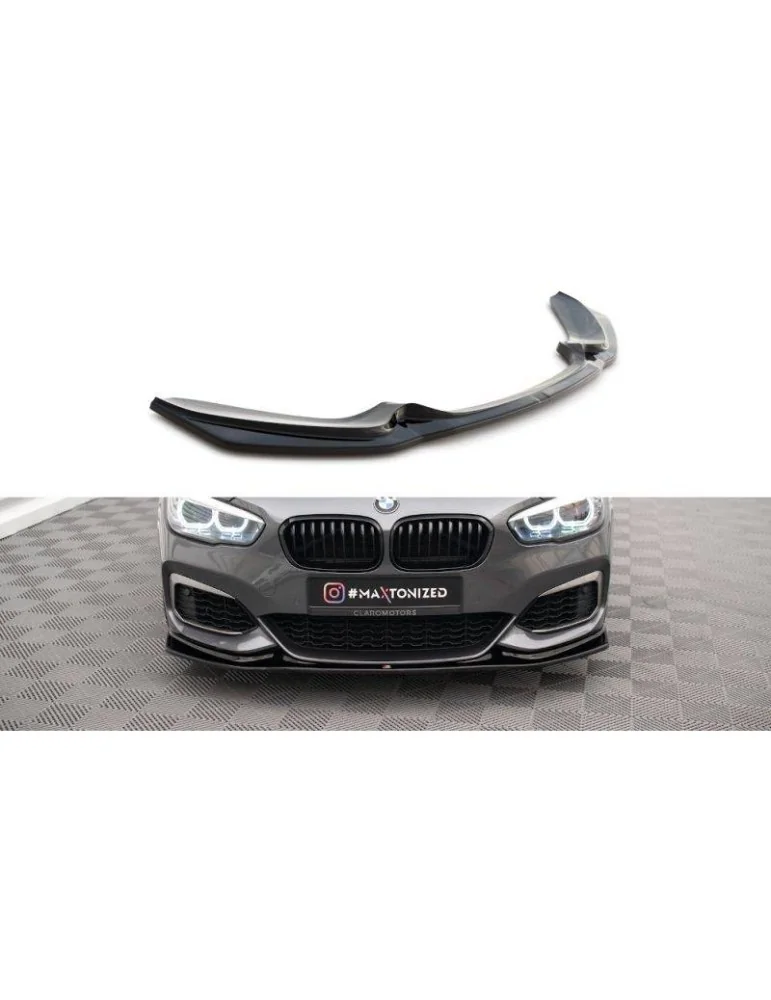 Lame de Pare-chocs Avant / Splitter V.3 BMW 1 F20/F21 M-Power - Maxton