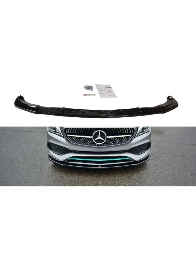 Lame de Pare-chocs Avant / Splitter V.1 MERCEDES-BENZ CLA C117 AMG-LINE Facelift - Maxton
