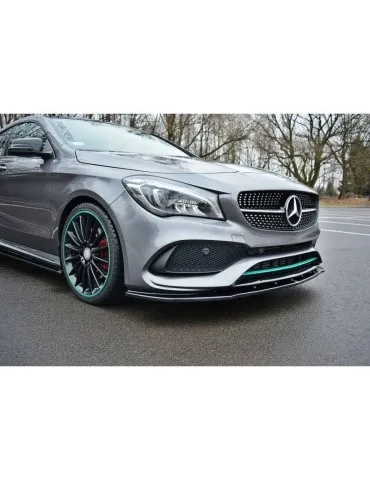 Lame de Pare-chocs Avant / Splitter V.1 MERCEDES-BENZ CLA C117 AMG-LINE Facelift - Maxton