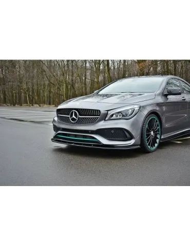 Lame de Pare-chocs Avant / Splitter V.1 MERCEDES-BENZ CLA C117 AMG-LINE Facelift - Maxton