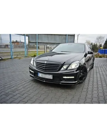 Lame de Pare-chocs Avant / Splitter V.1 MERCEDES-BENZ E63 AMG W212 - Maxton