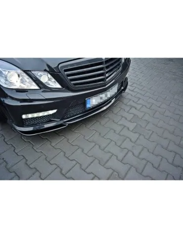 Lame de Pare-chocs Avant / Splitter V.1 MERCEDES-BENZ E63 AMG W212 - Maxton
