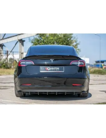 Lame / Diffuseur du Pare-chocs Arrière Tesla Model 3 - Maxton