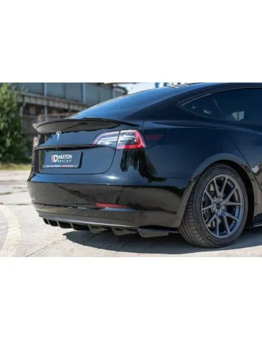 Lame / Diffuseur du Pare-chocs Arrière Tesla Model 3 - Maxton
