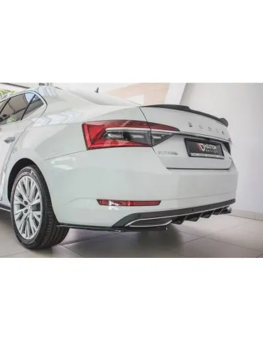Lame / Diffuseur du Pare-chocs Arrière SKODA SUPERB MK3 FL - Maxton