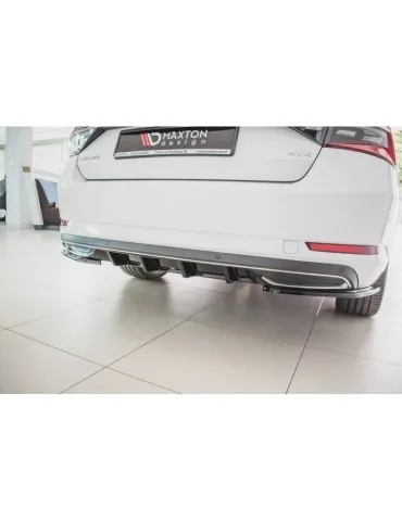 Lame / Diffuseur du Pare-chocs Arrière SKODA SUPERB MK3 FL - Maxton