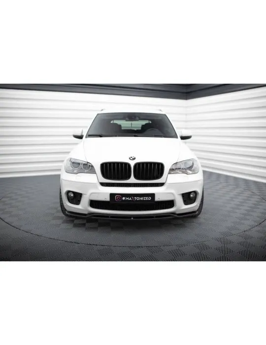 Lame avant BMW X5 E70 Pack M restylé noir brillant (2010-2013)