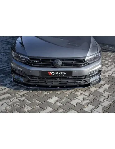 Lame de Pare-chocs Avant / Splitter V.1 VOLKSWAGEN PASSAT R-Line B8 - Maxton