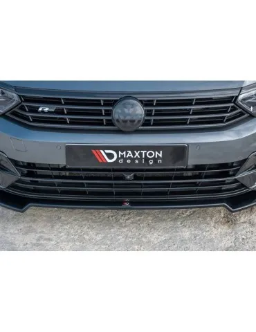 Lame de Pare-chocs Avant / Splitter V.2 VOLKSWAGEN PASSAT R-Line B8 - Maxton