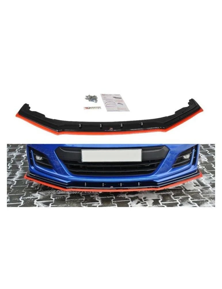 Lame de Pare-chocs Avant / Splitter V.4 SUBARU BRZ Facelift   + - Maxton