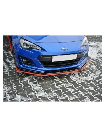 Lame de Pare-chocs Avant / Splitter V.4 SUBARU BRZ Facelift   + - Maxton