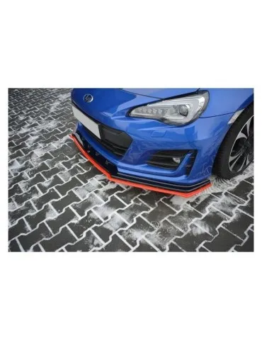 Lame de Pare-chocs Avant / Splitter V.4 SUBARU BRZ Facelift   + - Maxton