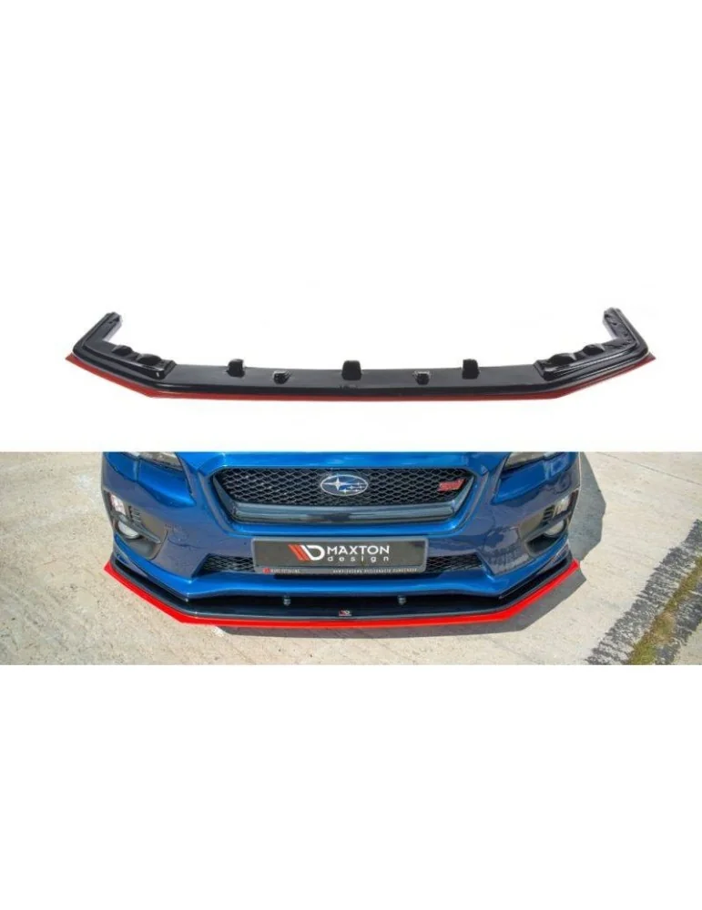 Lame de Pare-chocs Avant / Splitter V.4 SUBARU WRX STI   + - Maxton