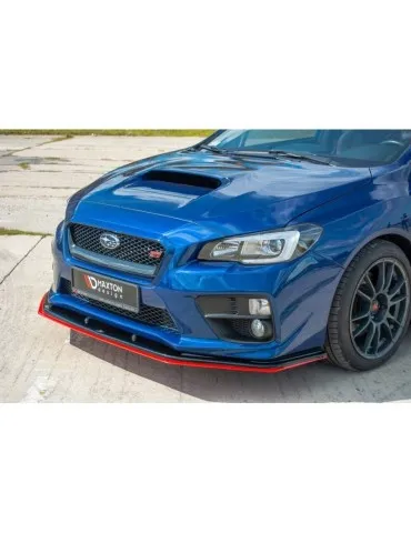 Lame de Pare-chocs Avant / Splitter V.4 SUBARU WRX STI   + - Maxton