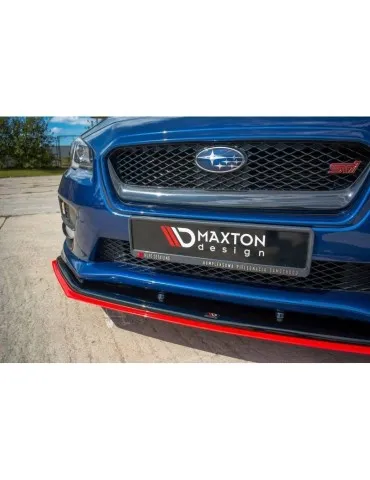 Lame de Pare-chocs Avant / Splitter V.4 SUBARU WRX STI   + - Maxton