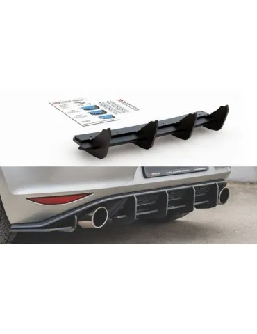 sport Durabilité Central Diffuseur Arrière V.1 VW GOLF 7 GTI - Maxton