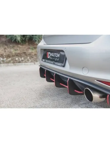 sport Durabilité Central Diffuseur Arrière V.1 VW GOLF 7 GTI - Maxton