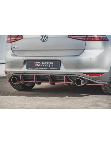 sport Durabilité Central Diffuseur Arrière V.2 VW GOLF 7 GTI - Maxton