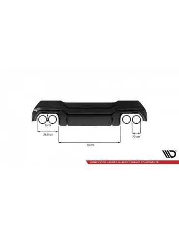Diffuseur Arrière Complet V.2 BMW 1 F40 M-Pack/ M135i - Maxton