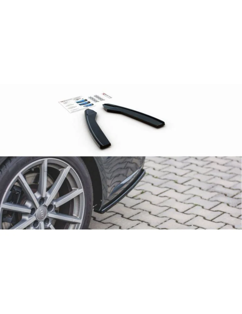 Lame de pare-chocs Latérales Arrière AUDI S6 / A6 S-LINE C7 FL - Maxton
