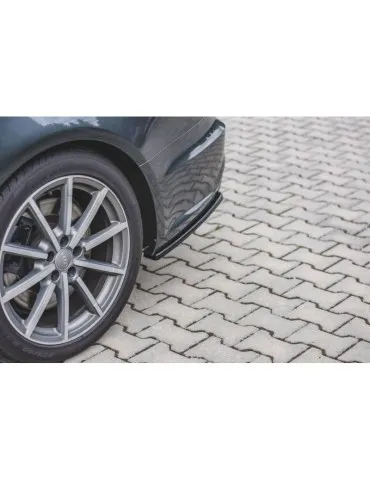 Lame de pare-chocs Latérales Arrière AUDI S6 / A6 S-LINE C7 FL - Maxton