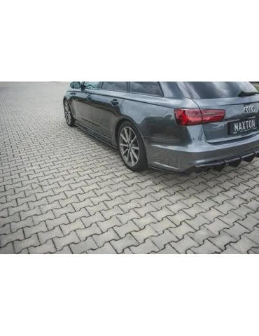 Lame de pare-chocs Latérales Arrière AUDI S6 / A6 S-LINE C7 FL - Maxton