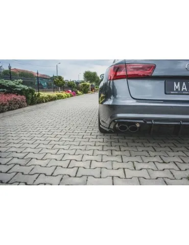 Lame de pare-chocs Latérales Arrière AUDI S6 / A6 S-LINE C7 FL - Maxton