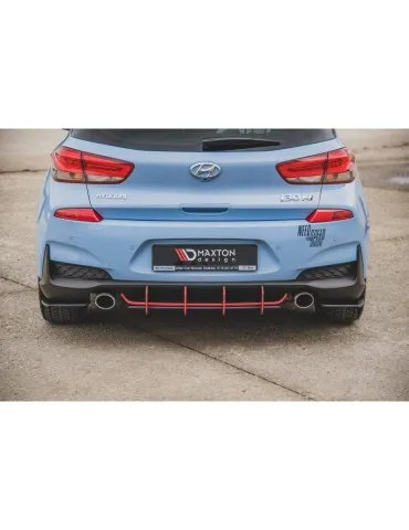 sport Durabilité Lame de Pare-chocs Arrière HYUNDAI I30 N MK3 Hatchback - Maxton