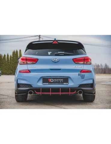 sport Durabilité Lame de Pare-chocs Arrière HYUNDAI I30 N MK3 Hatchback - Maxton