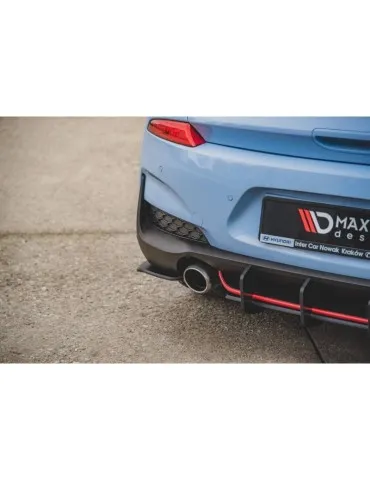 sport Durabilité Lame de Pare-chocs Arrière HYUNDAI I30 N MK3 Hatchback - Maxton