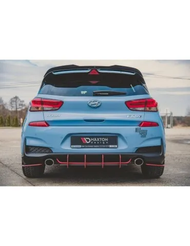 sport Durabilité Lame de Pare-chocs Arrière HYUNDAI I30 N MK3 Hatchback - Maxton