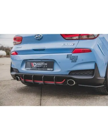 sport Durabilité Central Diffuseur Arrière V.1 HYUNDAI I30 N MK3 Hatchback - Maxton