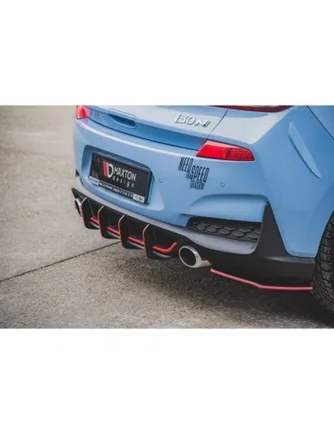 sport Durabilité Central Diffuseur Arrière V.1 HYUNDAI I30 N MK3 Hatchback - Maxton