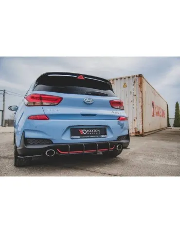 sport Durabilité Central Diffuseur Arrière V.1 HYUNDAI I30 N MK3 Hatchback - Maxton