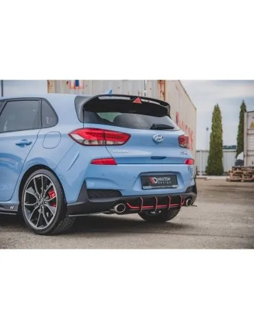 sport Durabilité Central Diffuseur Arrière V.1 HYUNDAI I30 N MK3 Hatchback - Maxton
