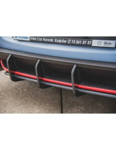 sport Durabilité Central Diffuseur Arrière V.1 HYUNDAI I30 N MK3 Hatchback - Maxton