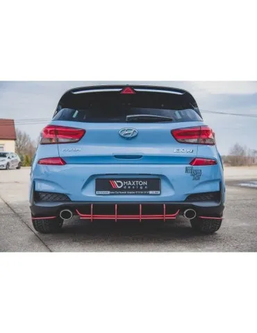 sport Durabilité Central Diffuseur Arrière V.1 HYUNDAI I30 N MK3 Hatchback - Maxton