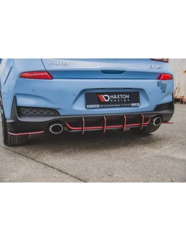 sport Durabilité Central Diffuseur Arrière V.1 HYUNDAI I30 N MK3 Hatchback - Maxton