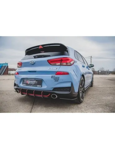 sport Durabilité Central Diffuseur Arrière V.1 HYUNDAI I30 N MK3 Hatchback - Maxton