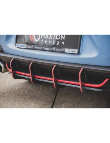 sport Durabilité Central Diffuseur Arrière V.1 HYUNDAI I30 N MK3 Hatchback - Maxton