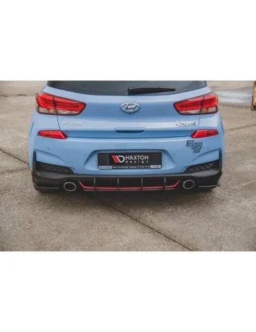 sport Durabilité Central Diffuseur Arrière V.2 HYUNDAI I30 N MK3 Hatchback - Maxton