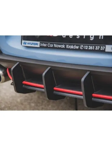 sport Durabilité Central Diffuseur Arrière V.2 HYUNDAI I30 N MK3 Hatchback - Maxton
