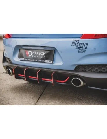 sport Durabilité Central Diffuseur Arrière V.2 HYUNDAI I30 N MK3 Hatchback - Maxton