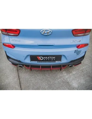 sport Durabilité Central Diffuseur Arrière V.2 HYUNDAI I30 N MK3 Hatchback - Maxton