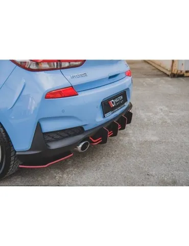 sport Durabilité Central Diffuseur Arrière V.2 HYUNDAI I30 N MK3 Hatchback - Maxton