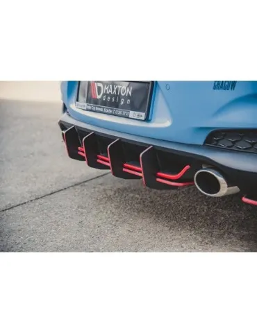 sport Durabilité Central Diffuseur Arrière V.2 HYUNDAI I30 N MK3 Hatchback - Maxton