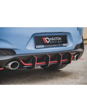 sport Durabilité Central Diffuseur Arrière V.2 HYUNDAI I30 N MK3 Hatchback - Maxton