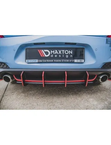 sport Durabilité Central Diffuseur Arrière V.2 HYUNDAI I30 N MK3 Hatchback - Maxton